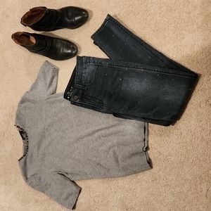 White House Black Market Rhinestone Embellished Jeans